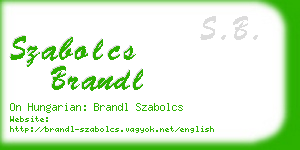 szabolcs brandl business card
